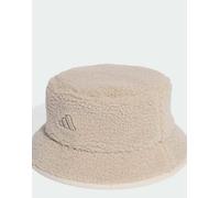 adidas Performance - Cappello da pescatore in pile invernale effetto teddy beige-Neutro S-M