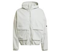 adidas Performance - City Escape - Felpa premium color argento wonder con cappuccio e zip-Grigio 2XL