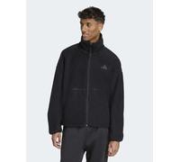 adidas Performance - City - Giacca tecnica in pile nera con zip-Nero XL