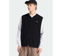 adidas performance - City Tech - Gilet tecnico in pile ad alto spessore nero con 3 strisce XS