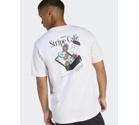 adidas performance - Coffee Cafe - T-shirt bianca con grafica con confezione di ciambelle-Bianco S