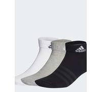 adidas Thin and Light 3 Pairs Calzini, Medium Grey Heather/White/Black, XS