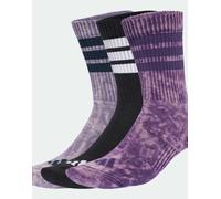 adidas - 3 Stripes Cushioned Crew Stone Wash 3-Pack - Calze casual EU 43-45 - L lilla