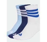 adidas performance - Confezione da 3 paia di calzini sportivi ammortizzati taglio medio a 3 strisce blu scuro/bianco/blu acceso 42 2/3-44 2/3
