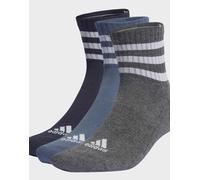 adidas Performance - Confezione da 3 paia di calzini sportivi imbottiti color inchiostro leggenda/inchiostro preloved con 3 strisce-Nero 37 1/3-38 2/3