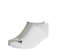 adidas Unisex - Adulto Thin and Light No-Show Socks 3 Pairs, Medium Grey Heather / White / Black, 8.5-10