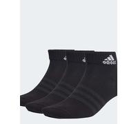 adidas Performance - Confezione da 6 paia di calzini sportivi leggeri alla caviglia neri e bianchi-Nero 34-36