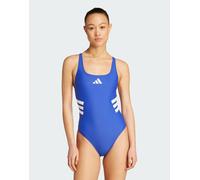 Costume da bagno 3-Stripes U-back Semi Lucid Blue / White 54