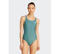 adidas Performance - Costume da bagno verde-azzurro preloved con retro a V-Blu W32