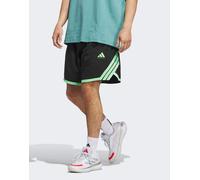 adidas performance - Crazy Lite - Pantaloncini neri / color lime burst-Nero XL 9in