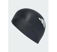 adidas Performance - Cuffia da bagno nera e bianca con 3 strisce-Nero One Size