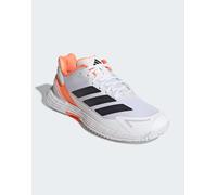 Scarpe da tennis da uomo Adidas Defiant Speed 2 M - cloud white/core black/lucid orange - Bianco (46)