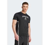 adidas Performance - Designed-For-Training Legacy - T-shirt nera e bianca-Nero XS