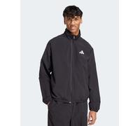 adidas Men Giacca a vento essenziale con logo piccolo
