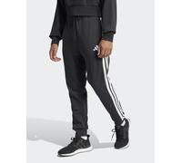 adidas performance - Essential - Pantaloni in French Terry nero e bianco con 3 strisce XL