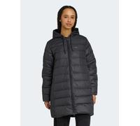 adidas Performance - Essentials Climawarm - Piumino leggero stile parka nero con cappuccio e 3 strisce L