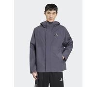 adidas performance - Essentials - Giacca impermeabile colore aurora onix-Nero 2XL