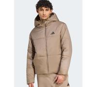 adidas Uomo Essentials Highloft Insulated Puffer Coat, Khaki Six, XS
