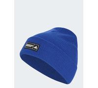 adidas Unisex - Adulto Essentials Label Beanie Cuffed Hat, Team Royal Blue/White, XXS-XS