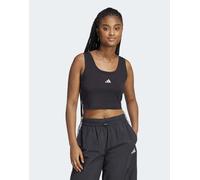 ADIDAS SPORTSWEAR Top sportivo 'Essentials' nero / bianco Donna ADIDAS SPORTSWEAR M-L