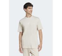 adidas performance - Essentials - Maglietta in jersey beige con logo piccolo-Neutro 3XL