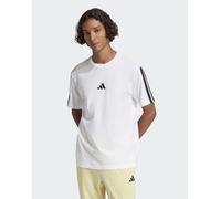 T-shirt Essentials 3-Stripes Single Jersey White / Black L
