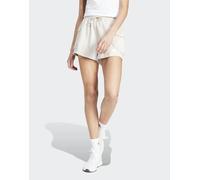 adidas performance - Essentials - Pantaloncini cargo in spugna beige / bianchi con logo piccolo-Neutro S