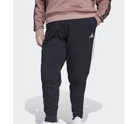 adidas performance - Essentials - Pantaloni joggers (taglia comoda) nero/bianco con 3 strisce XL