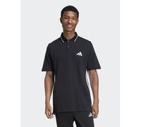 Adidas Polo A Maniche Corte Essentials 3 Stripes Piqué