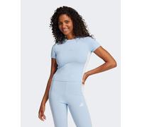 adidas performance - Essentials - T-shirt baby slim blu acceso e bianca con 3 strisce 2XS