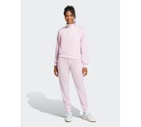 Tuta adidas Essentials Feel Cozy rosa bianco donna - S
