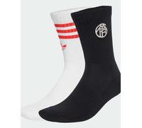 adidas performance - FC Bayern - Confezione da 2 paia di calzini neri / bianchi-Nero 40-42