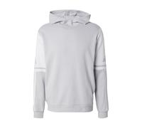 adidas Uomo SQUADRA25 Sweat Hoody, Team Light Grey/White, XS