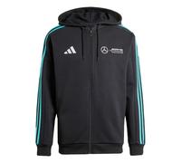 FELPA CON CAPPUCCIO MERCEDES - AMG PETRONAS FORMULA ONE TEAM DNA FULL-ZIP Black / White XL