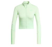 adidas Performance - Hyperglam - Coprispalle color semi verde scintilla/lime burst a coste con zip XS