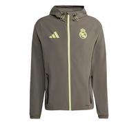 adidas Performance - Real Madrid Tiro 25 Competition - Giacca da trasferta riflettente grigio utility / giallo semi ghiacciato 3XL