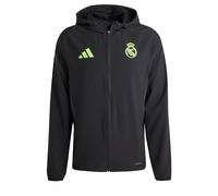 adidas Performance - Real Madrid Tiro 25 Pro Vis - Giacca da trasferta tecnica nera/limone lucido-Nero L