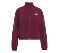 adidas Performance - Train Essentials - Giacca di rappresentanza bordeaux e bianca con 3 strisce-Rosso XS
