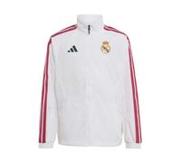 Adidas Real Madrid Home Anthem Tracksuit Jacket Bianco 15-16 Years Ragazzo