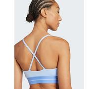 adidas Performance - Hyperglam - Brassière blu acceso/blu fusion a coste XL