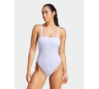 adidas performance - Iconisea - Costume da bagno imbottito viola con scollo a U sul retro W30