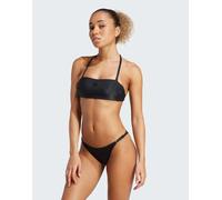 adidas Performance - Iconisea - Top bikini a fascia nero a coste imbottito W40