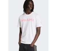 adidas Performance - Inter Miami CF - T-shirt in jersey bianco e rosa bliss S