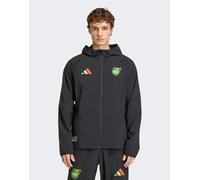 adidas Performance - Jamaica x Bob Marley - Tiro - Giacca a vento nera con zip integrale-Nero XS