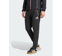 adidas performance - Juventus Tiro 25 Competition - Pantaloni da viaggio tecnici riflettenti neri / rosa estasi-Nero M