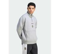 adidas performance Juventus Turin EQT top con mezza zip in grigio medio mélange 3XL