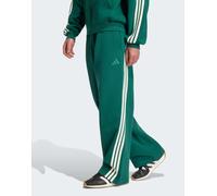 adidas Performance - Kit - Pantaloni ampi con 3 strisce verde college/bianco sporco-*** 3XL