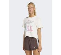 adidas performance - Lesmills - T-Shirt bianco sporco con grafica Movers M