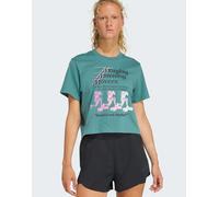 adidas performance - Lesmills - T-Shirt verde azzurro preloved con grafica Movers-Blu S