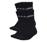adidas performance - Linear - Confezione da 10 paia di calzini imbottiti neri e bianchi-Nero 37 1/3-38 2/3